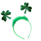 9 Pcs Child Greenery Decor Shamrock Headbands For St Patricks Bandana