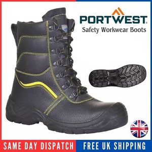 Portwest Steelite Pelz gefütterter Sicherheitsstiefel S3 CI - hochbeiniges kaltes Wetter Arbeitsstiefel - Bild 1 von 4