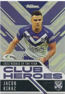 2023 Nrl Traders Club Heroes Silver (CHS06) Jacob KIRAZ Bulldogs 20/75 - Bild 1 von 2