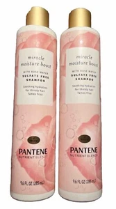 2x Pantene Nutrient Blends Moisture Boost Rose Water Shampoo, 9.6 Fl Oz - Imagen 1 de 4