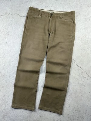 Corneliani ID Hombres Diseñador Italiano Algodón Lujo Marrón Pantalones Pantalones Talla 34 Foto 1 de 4