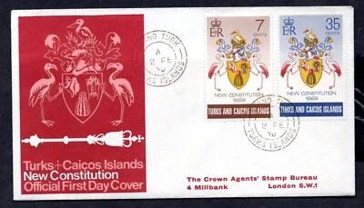 Turks & Caicos - 1969 New Constitution First Day Cover - Image 1 of 2