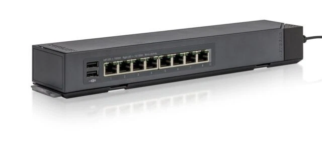 Netgear GSS108E 8-Port Gigabit Ethernet Plus Click Switch - Black