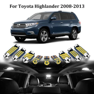 15 x White LED Interior Lights Package for Toyota Highlander 2008-2013 + Tool - Picture 1 of 12