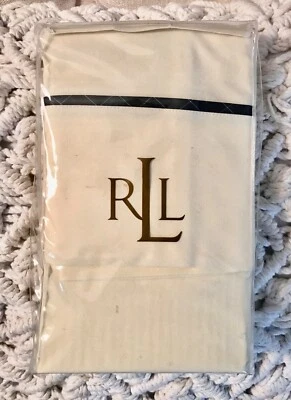 RALPH LAUREN MILLBROOK OXFORD YELLOW PAIR OF STANDARD PILLOWCASES - Image 1 of 2
