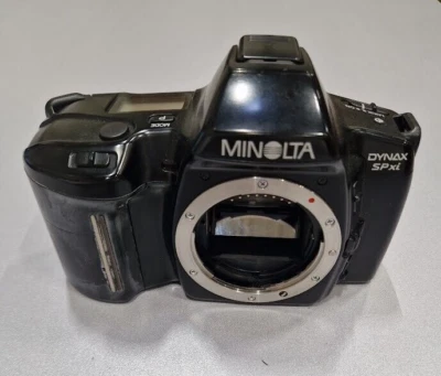 Minolta Dynax SPxi 35mm SLR Kamera Nur Körper Schwarz Used Für Teile / Reparatur - Bild 1 von 4