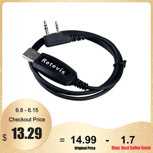 Retevis RT3S RT8 USB Date Cable Original for TYT MD-380/390 Walkie Talkie - Zdjęcie 1 z 3