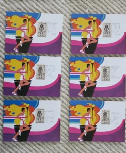 20c 1984 Summer Olympic Torch USPS Post Card Jim Thorpe, set of 18 - Picture 1 of 6