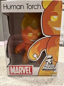 Mighty Muggs: Marvel *Human Torch*, 6" Vinyl Action Figure, 2007 Hasbro - Picture 1 of 4