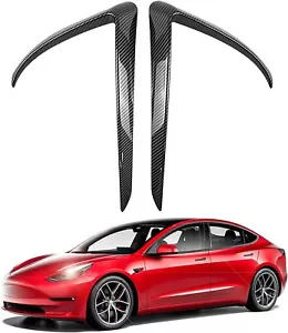 Tesla Model 3 2017-2023 Front Fog Light Trim Cover Fog Lamp Frame Blade Eyebrow - Imagen 1 de 19