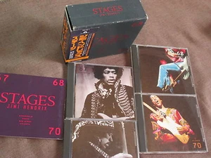JIMI HENDRIX Stages JAPAN 4CD BOX SET POCP-2161~4 w/ OBI + 64-page Booklet FreeS - Picture 1 of 12