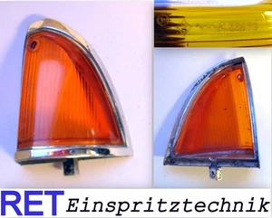 Blinker Blinkleuchte links Ford Taunus P 7 original Bj 1969 mit Chromrahmen - Picture 1 of 3