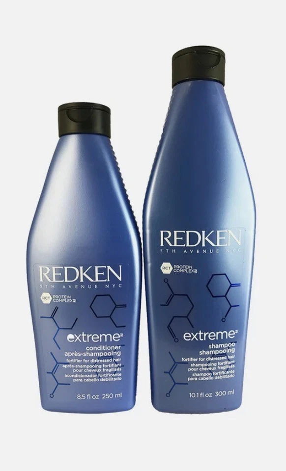 Xampu Redken Extreme Duo 10,1 oz e condicionador 8,5 oz duplo **NOVO** pequeno dente - Imagem 1 de 1