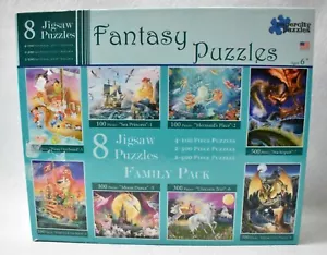 8er-PACK FANTASY PUZZLES FAMILIENPAKET NEU IM KARTON 2-500 STCK., 2-300 STCK., 4-100 STCK. Neu - Bild 1 von 9