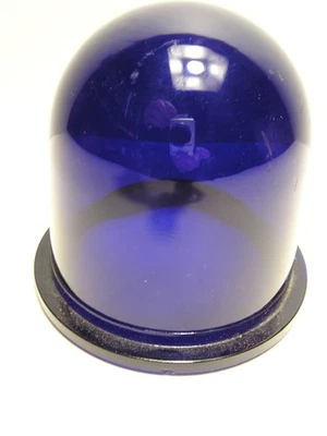 Винтажный корабль света крышка кобальта синий стеклянный купол объектива H - 2034L P. G. Company - Изображение 1 из 2