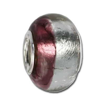 IMPPAC Glas 925 Bead Spacer Violett European Beads SMB8089 - Bild 1 von 2