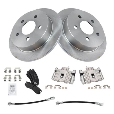 Kit de pastillas de freno trasero y rotor para Oldsmobile Alero 2004 2005 Pontiac Grand Am Foto 1 de 4