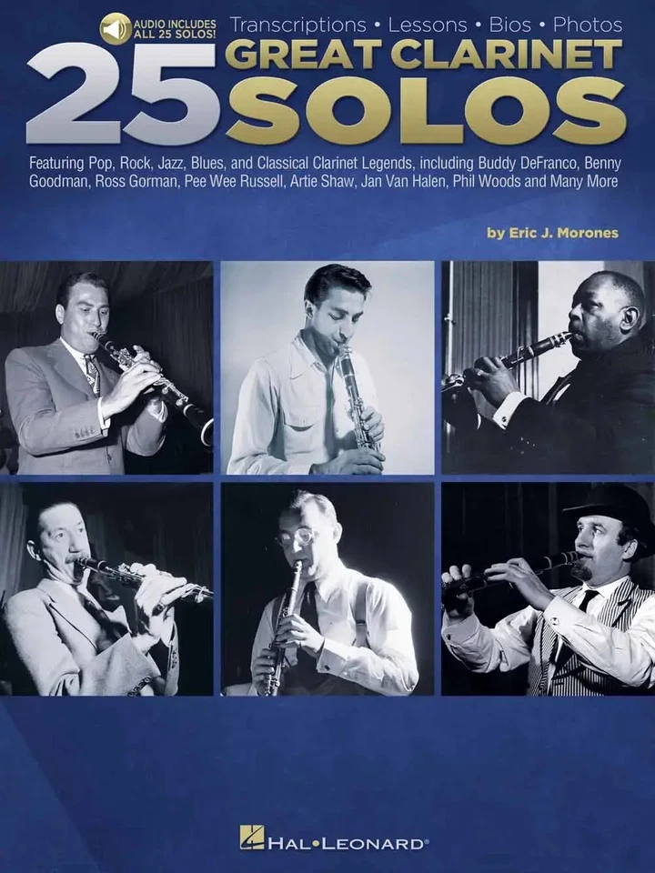HAL LEONARD 25 Great Clarinet Solos | Transcriptions - Lessons - Bios - Photos | 2023