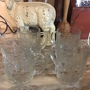 Princess House Crystal Fantasia Cups #516, Set of 4, Preowned (Box Not Included) - Picture 1 of 3