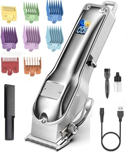 Tagliacapelli Uomo Professionale, Macchinetta per Capelli Elettrica Con Accessor - Foto 1 di 12