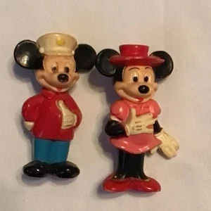 Disney Mickey & Minnie Mouse Figuren 2er Set Vintage - Bild 1 von 4