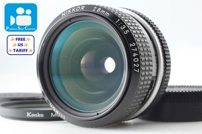 🎦VIDEO👀🌟N MINT🌟 Nikon Ai Nikkor 28mm f/3.5 Wide Angle MF Lens From JAPAN - Image 1 of 4