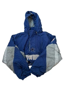 Chaqueta de bombardero vintage Starter Pro Line Dallas Cowboys recortada mediana NFL - Imagen 1 de 11