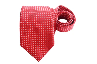 DAVID DONAHUE CORBATA HOMBRE ROJO/GEOMÉTRICO Ancho: 3.75" Largo: 60" Foto 1 de 3