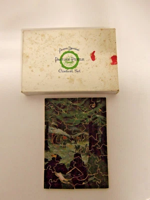 Parker Brothers Pastime Puzzle Contest Set No 1 “End of The Day” 30pc Custom Cut - Image 1 of 4