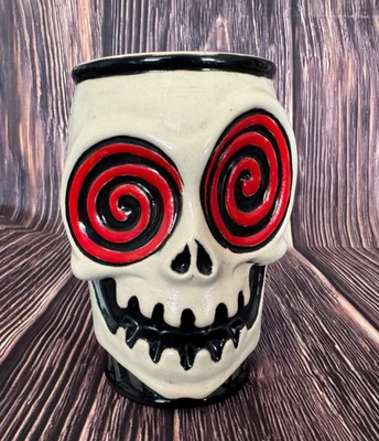 Taza de cerámica The Vortex Atlanta Hip-mo-tizer Tiki Skull edición limitada 2016 Foto 1 de 4
