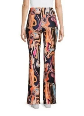 No Boundaries Medium Stretch Pull-On Flare HR Pants Leggings Multicolor Marble - Image 1 of 4