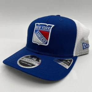 Cappello snapback regolabile New Era New York Rangers Royal Blue Trucker 9Seventy nuovo - Foto 1 di 7
