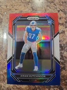 2022 Panini Prizm #340 Aidan Hutchinson Rosso Bianco e Blu - Foto 1 di 2