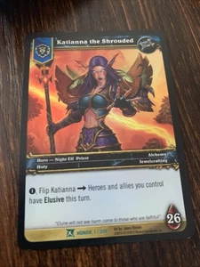 Katianna The Shrouded World Of Warcraft Tcg Fields Of Honor 1/208 FOIL - Picture 1 of 2