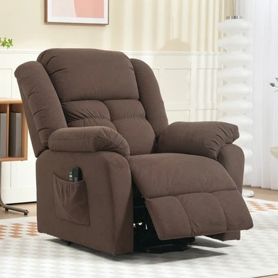 HOMCOM Relaxsessel, Fernsehsessel mit Aufstehhilfe, Heiz- und Massagefunktion - Bild 1 von 4