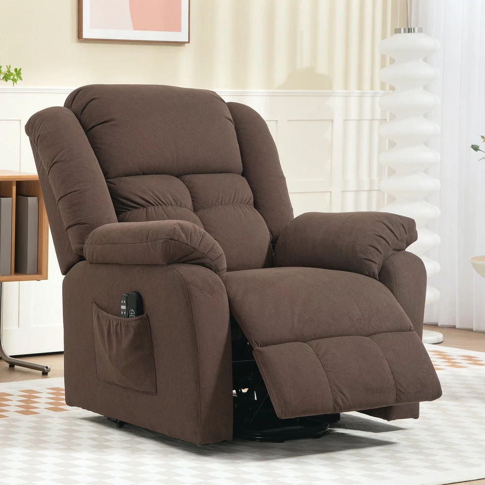 HOMCOM Relaxsessel, Fernsehsessel mit Aufstehhilfe, Heiz- und Massagefunktion - Bild 1 von 4