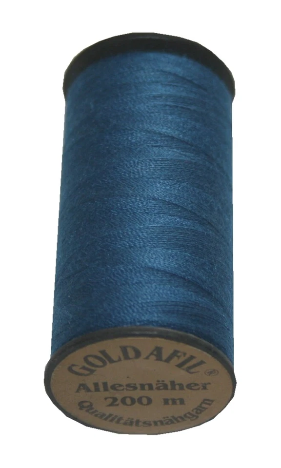 (0,02€/m) Nähmaschinen Nähgarn Polyester 40/2 blau 200 m (1024) - Bild 1 von 1
