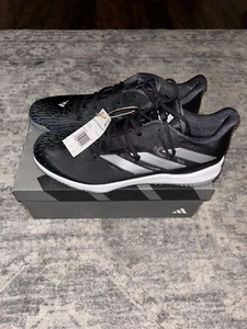 Adidas Baseball Turf Shoes Men's 11.5 Adizero Afterburner 9 Black Silver IG2327 - Picture 1 of 6