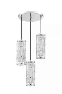 SEENMING HOUSE 3 Light Crystal Kitchen Island Pendant Ceiling Light with Nick... - Picture 1 of 5