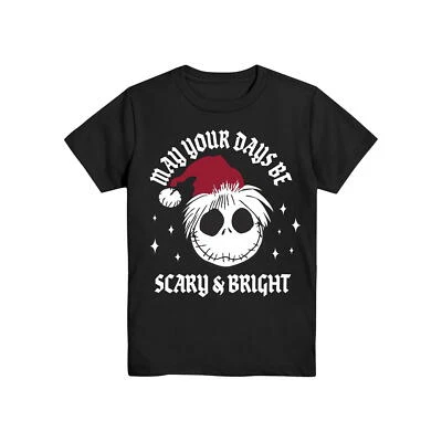Pesadilla antes de Navidad Santa Jack, camiseta negra para niños XS Foto 1 de 4