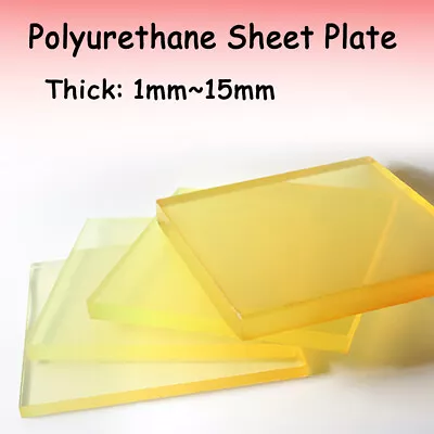 Thickness 1mm~15mm Polyurethane Sheet Plate Board Plate PU Elastic Rubber Plate • 5.75£