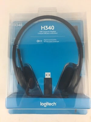 Logitech H340 USB PC Headset w/Noise Cancelling Microphone ~ NEW - Image 1 of 3