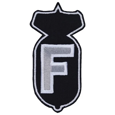 EXPRESS-STICKEREI GMBH The FUCK bomb Aufnäher lustiger Aufbügler Biker Patch Heavy Metal Applikation