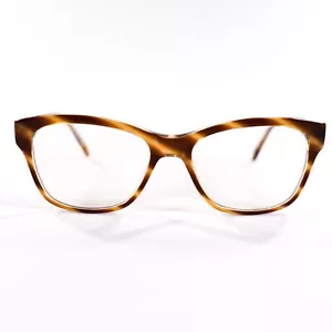 Anne Klein AK5020 Brown Amber Tortoise Clear Wayfarer Glasses 236 52 16 135 EUC - Picture 1 of 9