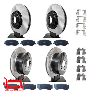 Front Rear Disc Brake Rotors & Ceramic Brake Pads For Hyundai Santa Fe 2007-2009 - Picture 1 of 5