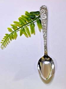 Kirk & Son Sterling Silver Repoussé Teaspoon 5-3/4" Long 31 Grams No Mono. ML - Picture 1 of 10