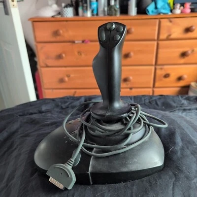 Vintage Gaming PC Microsoft Sidewinder Joystick Controller For Flight Simulator - Image 1 of 4