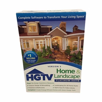 HGTV Home & Landscape Platinum Suite, Version 3, Windows XP/Vista/7 Preowned - Image 1 of 4