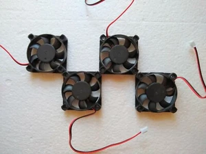 Merit Megatouch Ion Evo Radion 12V 2Pin Cooling Fan 50 50mm 10mm 4 Fan Lot - Picture 1 of 3