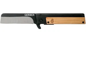Authorized Gerber Quadrant Bamboo Folding knife Fine edge Pocket Knife - Picture 1 of 7